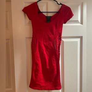 bodycon mini with side cutouts